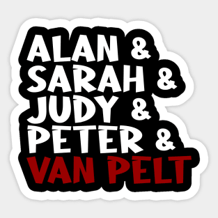 Jumanji Names v2 Sticker